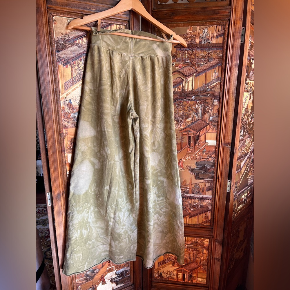 Blessed Lotus hemp/cotton Palazzo Pants, small - Picture 3 of 6